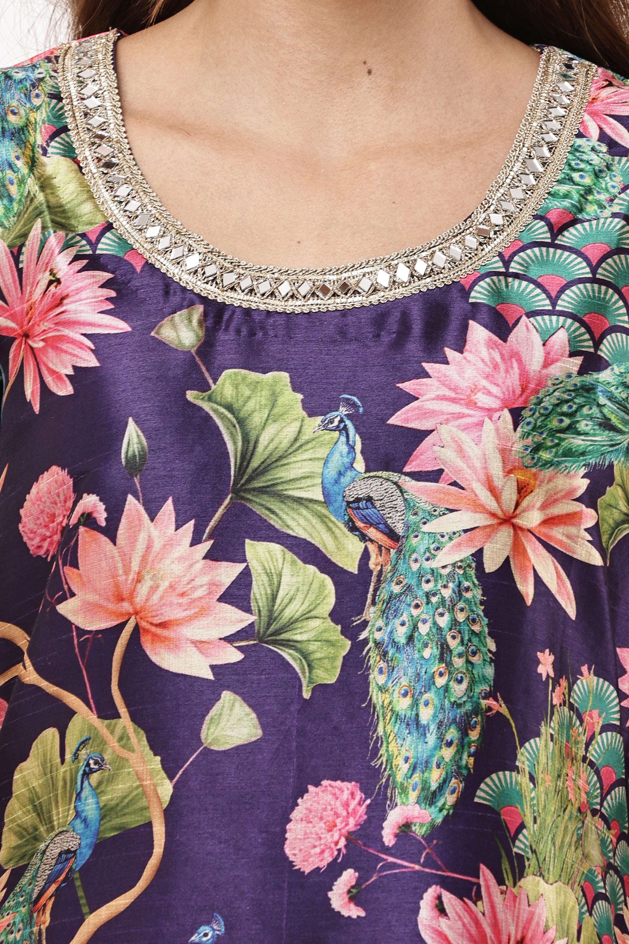 Women Black & Beige Ethnic Motifs Printed Kurta with Palazzos & Dupatta