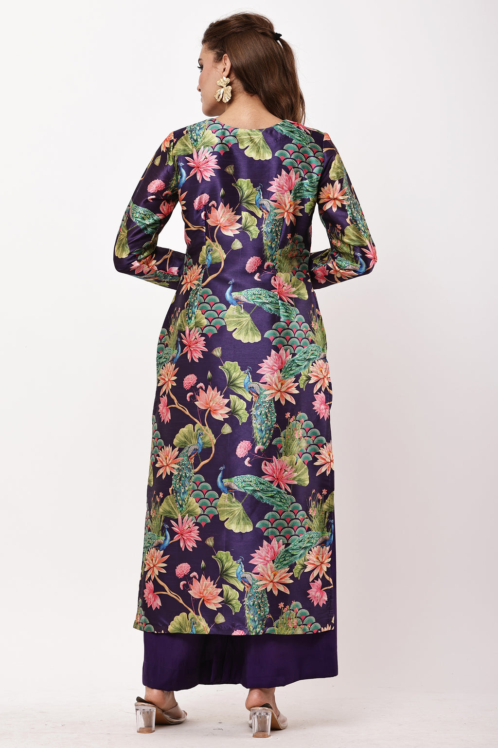 Women Black & Beige Ethnic Motifs Printed Kurta with Palazzos & Dupatta