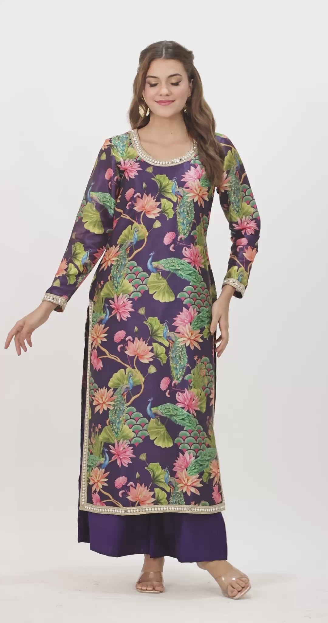 Women Black & Beige Ethnic Motifs Printed Kurta with Palazzos & Dupatta